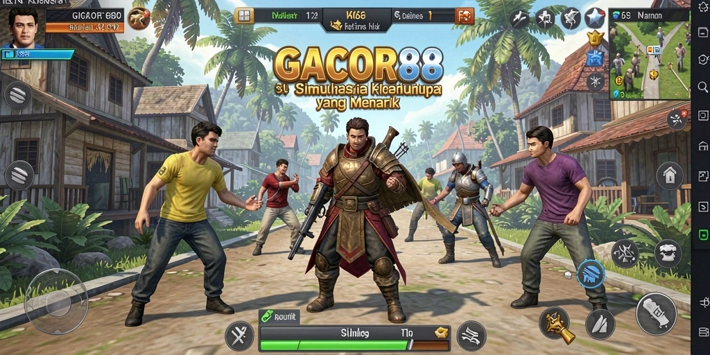 Tampilan gameplay menawan dari GACOR88 yang penuh interaksi.