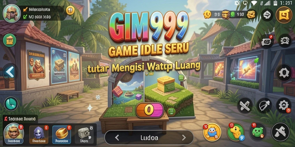 Tampilan gameplay GIM999 yang menarik dan dinamis dalam kategori Idle.
