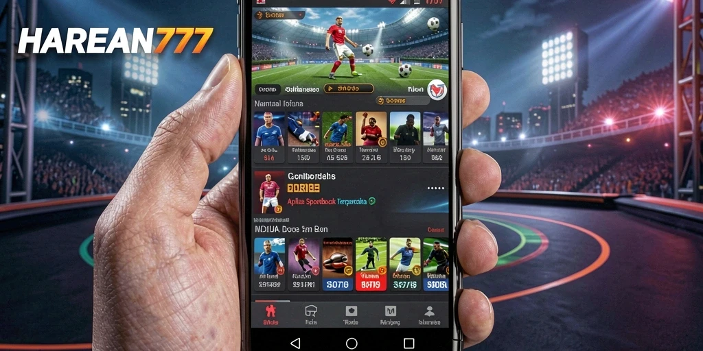 Screenshot utama HARAPAN777 menunjukkan tampilan taruhan olahraga yang menarik.