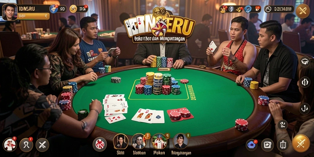 Tampilan gameplay seru di IDNSERU dengan interaksi antar pemain.