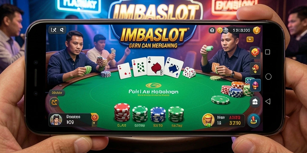 Screenshot gameplay Poker yang menampilkan momen seru di IMBASLOT.