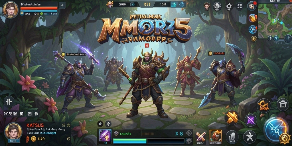 Tampilan gameplay seru dan kolaboratif di KATSU5.