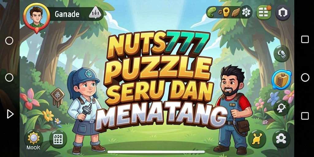 Screenshot NUTS777 menampilkan gameplay teka-teki yang menantang dan menarik.