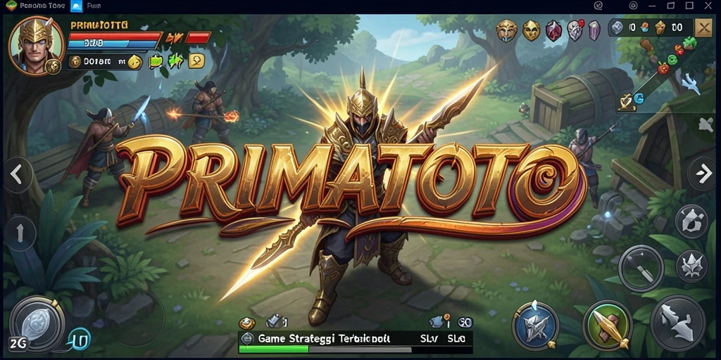 Tampilan gameplay seru dalam PRIMATOTO yang penuh strategi.