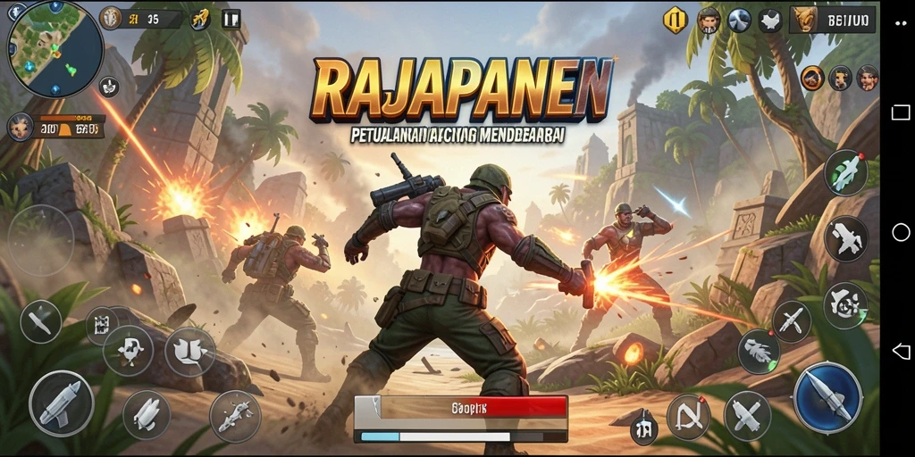 Tampilan gameplay RAJAPANEN yang memukau dan seru.