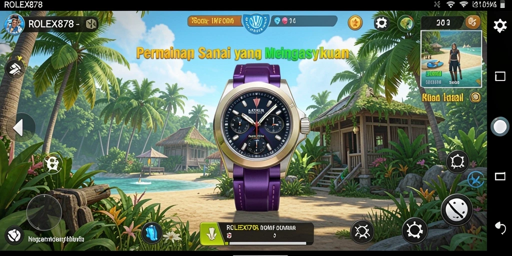 Tampilan gameplay <strong>ROLEX878</strong> yang cerah dan penuh warna, sangat menghibur.