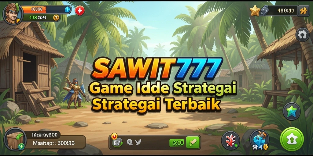 Tampilan gameplay seru dalam SAWIT777 yang mengelola kebun sawit.