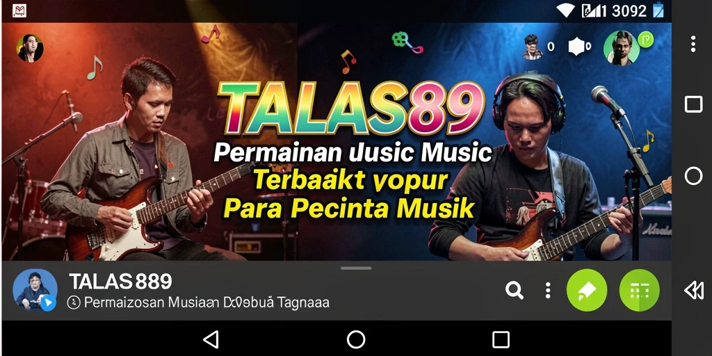 Tampilan gameplay TALAS89 yang menyenangkan dan interaktif saat bermain musik.